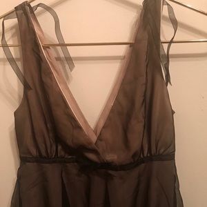 Black Mesh Empire Top